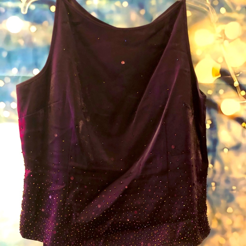 Deep shimmering purple ball gown 2 PC